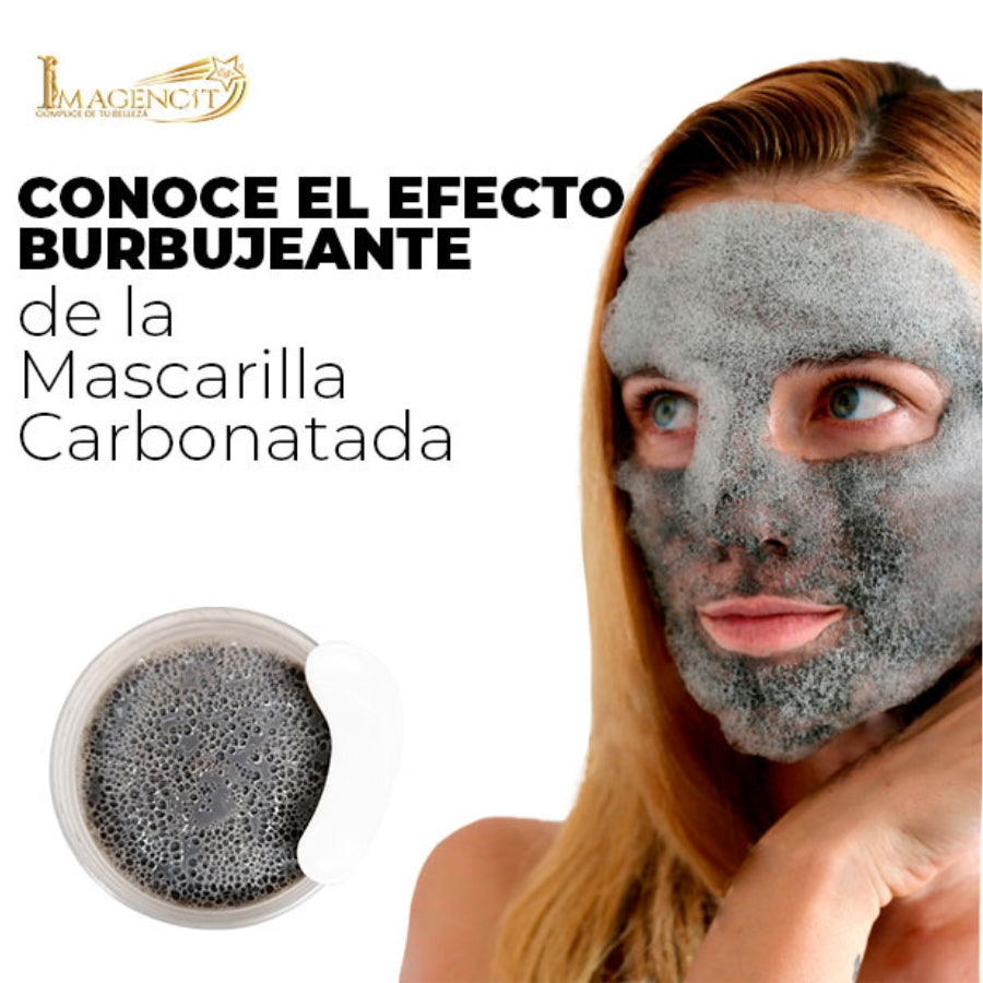 Mascarilla de carbon Activo y burbujas
