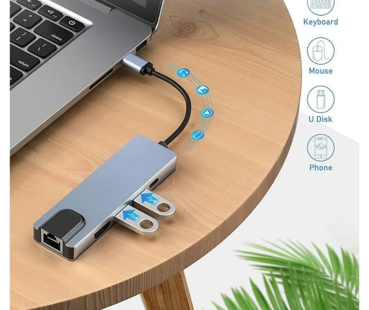 Adaptador Multipuerto Usb C 5 En 1 A Hdmi.