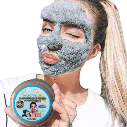 Mascarilla de carbon Activo y burbujas