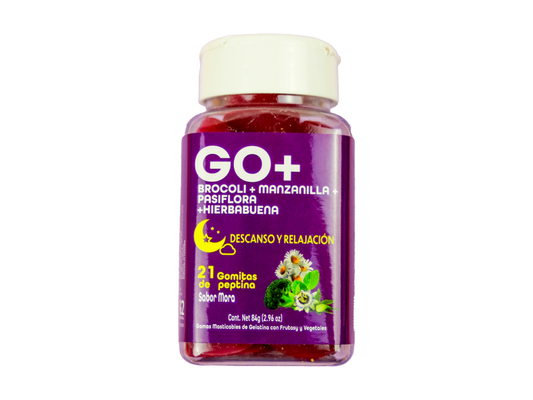 GO+ Gomitas Brocoli - Manzanilla - Pasiflora - Hierbabuena
